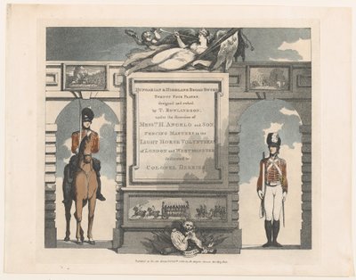 Forward, Unkari ja Highland Broadsword, 12. helmikuuta 1799. tekijältä Thomas Rowlandson