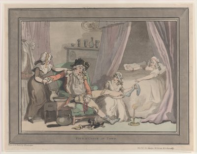 Kello neljä kaupungissa, 20. lokakuuta 1790, 20. lokakuuta 1790. tekijältä Thomas Rowlandson