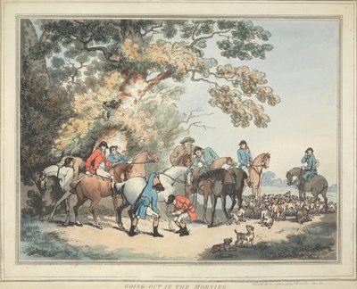 Kettujen metsästys [kuusiosainen sarja]: 1. Aamulähtö tekijältä Thomas Rowlandson