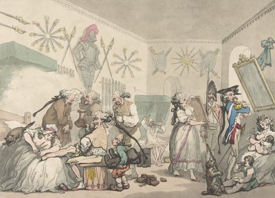 Ranskan kasarmi, 12. elokuuta 1791, 12. elokuuta 1791 tekijältä Thomas Rowlandson