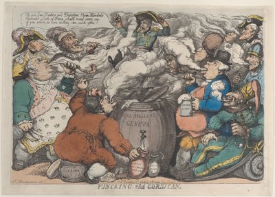 Funcking the Corsican, 6. joulukuuta 1813., 6. joulukuuta 1813. tekijältä Thomas Rowlandson
