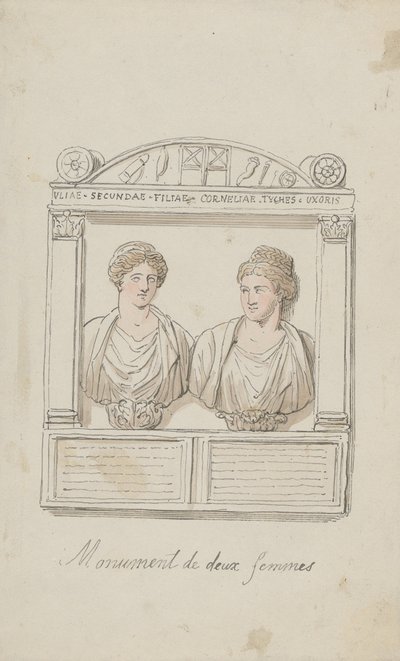 Julia Secundan ja Cornelia Tychén hautajaisalttari tekijältä Thomas Rowlandson