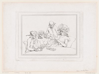 Cribbage-peli tekijältä Thomas Rowlandson