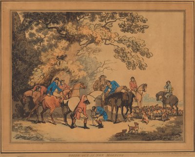 Aamulla ulos lähteminen tekijältä Thomas Rowlandson