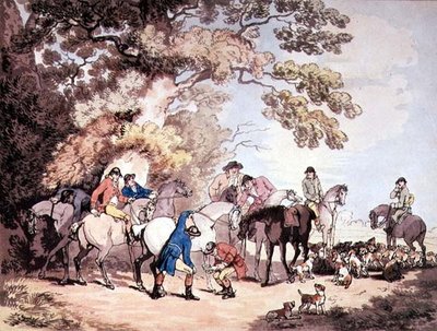 Aamulla ulos menossa tekijältä Thomas Rowlandson