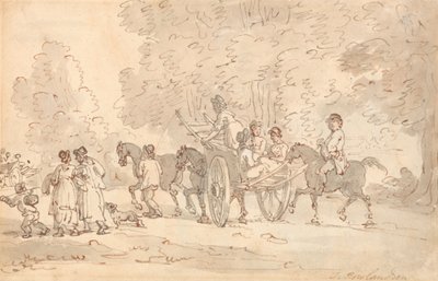 Markkinoille lähtö tekijältä Thomas Rowlandson
