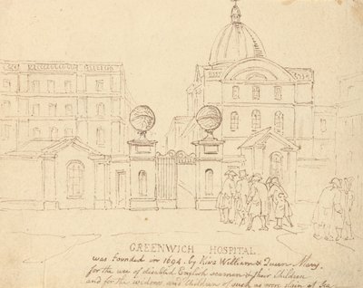 Greenwichin sairaala tekijältä Thomas Rowlandson