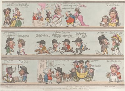 Grotesque Borders for Rooms and Halls, 1. joulukuuta 1800., 1. joulukuuta 1800. tekijältä Thomas Rowlandson