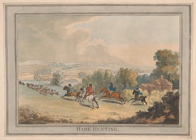 Jäniksenmetsästys tekijältä Thomas Rowlandson