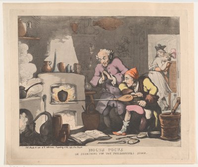Hocus Pocus eli viisasten kiven etsiminen, 12. maaliskuuta 1800, 12. maaliskuuta 1800. tekijältä Thomas Rowlandson