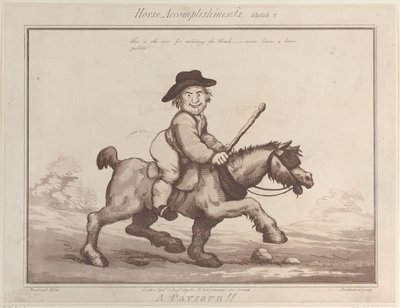 Horse Accomplishments, Sketch 2: A Paviour !!, 1. elokuuta 1799, 1. elokuuta 1799. tekijältä Thomas Rowlandson