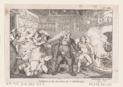 Minotauromachie, 1935 tekijältä Thomas Rowlandson