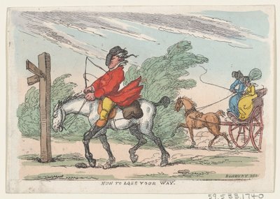 Kuinka hukata tiesi, 1803-1815., 1803-1815. tekijältä Thomas Rowlandson