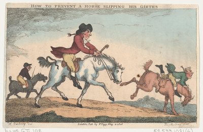 Kuinka estää hevosta luistamasta vyöt, 4. toukokuuta 1808., 4. toukokuuta 1808. tekijältä Thomas Rowlandson