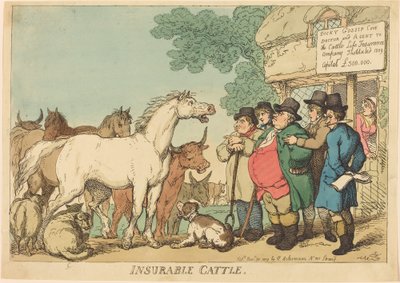 Vakuutettava karja tekijältä Thomas Rowlandson
