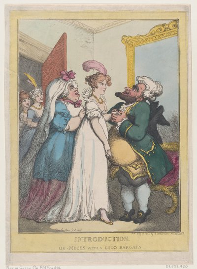 Johdanto eli Mooses hyvällä kaupalla, 23.7.1806., 23.7.1806. tekijältä Thomas Rowlandson