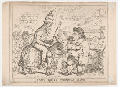 John Bullin tietulliportti tekijältä Thomas Rowlandson