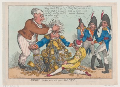 Junot Disgorging His Booty, 17. lokakuuta 1808, 17. lokakuuta 1808. tekijältä Thomas Rowlandson