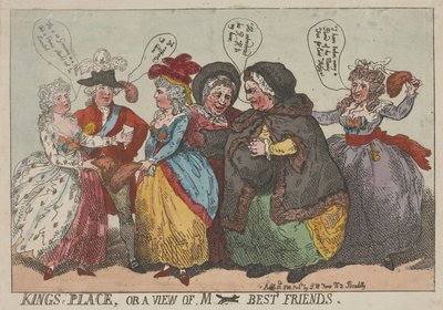King’s Place, eli katsaus (Monsieur Reynardin) parhaisiin ystäviin tekijältä Thomas Rowlandson