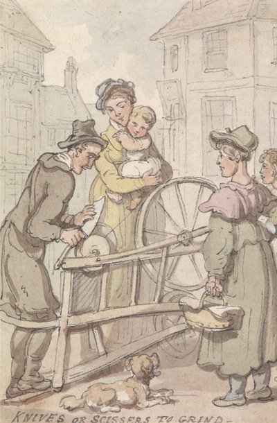 Teroitettavat veitset tai sakset tekijältä Thomas Rowlandson