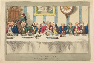 Päivällinen tekijältä Thomas Rowlandson