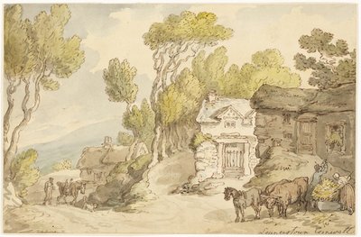 Launcetown Cornwall tekijältä Thomas Rowlandson