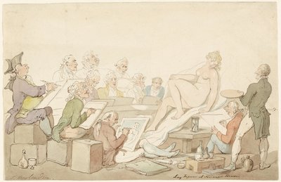 Lay Figuuri Somerset Housessa tekijältä Thomas Rowlandson