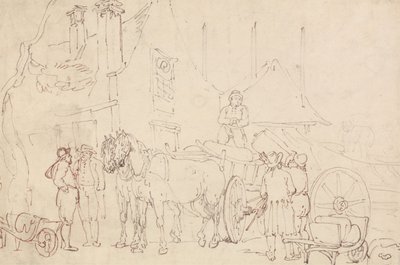 Vaunun lastaaminen tekijältä Thomas Rowlandson