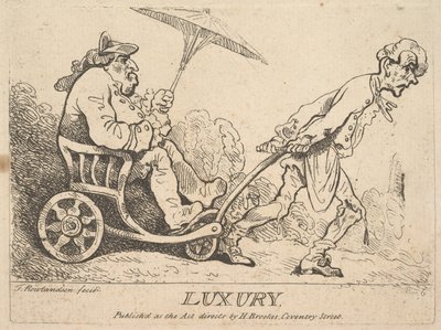 Luxury, [1781] julkaistiin uudelleen 1786-95. tekijältä Thomas Rowlandson