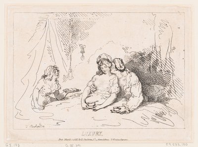 Luxury, 7. maaliskuuta 1786, 7. maaliskuuta 1786. tekijältä Thomas Rowlandson