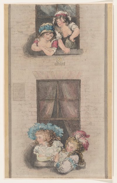 Neitsyt ja rakastajattaret, 1. joulukuuta 1791, 1. joulukuuta 1791. tekijältä Thomas Rowlandson