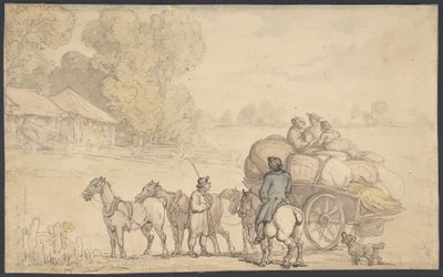 Maahanmuuttajat tekijältä Thomas Rowlandson