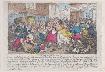 Lontoon kurjuutta, 1807-08, 1807-08. tekijältä Thomas Rowlandson