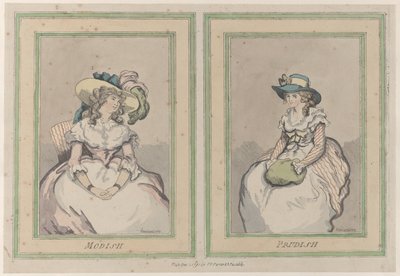 Modish and Prudish, 1. joulukuuta 1791, 1. joulukuuta 1791. tekijältä Thomas Rowlandson