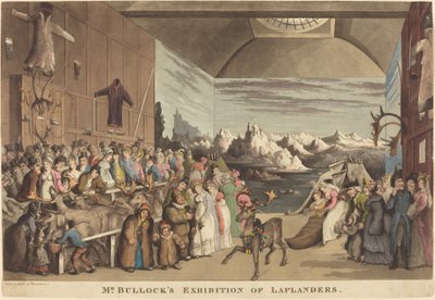 Mr. Bullockin lappilaisten näyttely tekijältä Thomas Rowlandson