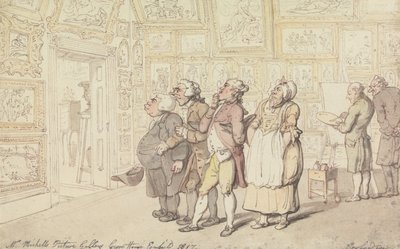 Herra Michellin taidegalleria, Grove House, Enfield 1817 tekijältä Thomas Rowlandson
