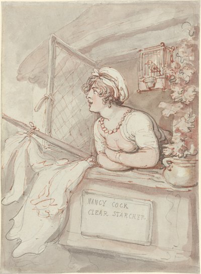 Nancy Cock - kirkas tärkkelys tekijältä Thomas Rowlandson