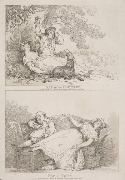 Torkut maaseudulla – Torkut kaupungissa tekijältä Thomas Rowlandson