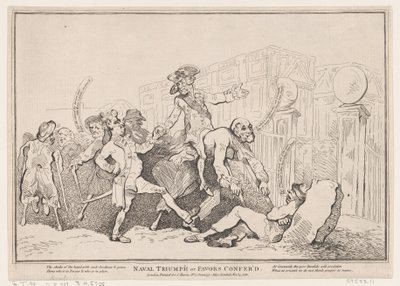 Naval Triumph tai suositukset, 13. marraskuuta 1780, 13 marraskuuta 1780. tekijältä Thomas Rowlandson