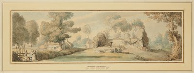 Uusi kaupunki, vanha kirkko (Isle of Wight) tekijältä Thomas Rowlandson