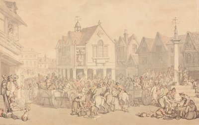 Newburyn torialue, Berkshire tekijältä Thomas Rowlandson