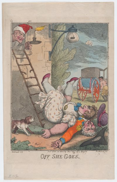 Off She Goes, 24. joulukuuta 1808, 24. joulukuuta 1808. tekijältä Thomas Rowlandson