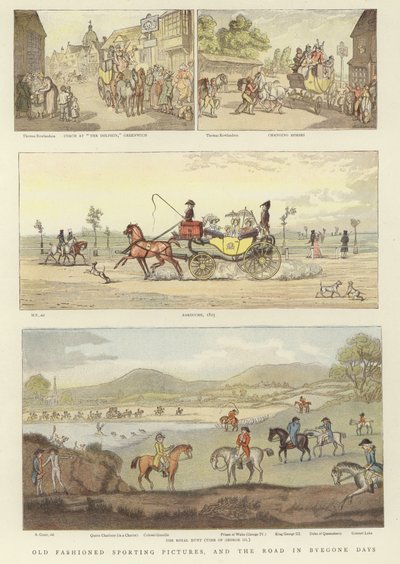 Vanhanaikaisia urheilukuvia tekijältä Thomas Rowlandson