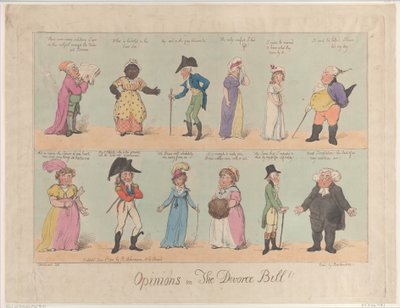 Mielipiteitä avioerolakista!!, 2. kesäkuuta 1800, 2. kesäkuuta 1800. tekijältä Thomas Rowlandson