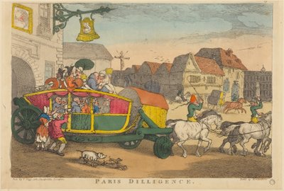 Paris Diligence tekijältä Thomas Rowlandson