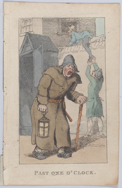 Yli yksi kello, 1820, 1820. tekijältä Thomas Rowlandson