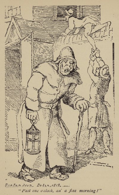 Kello yli yhtä, hyvä aamu! tekijältä Thomas Rowlandson