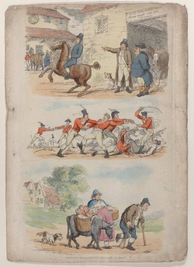 Levy 1, julkaisusta World in Miniature, 1816, 1816. tekijältä Thomas Rowlandson