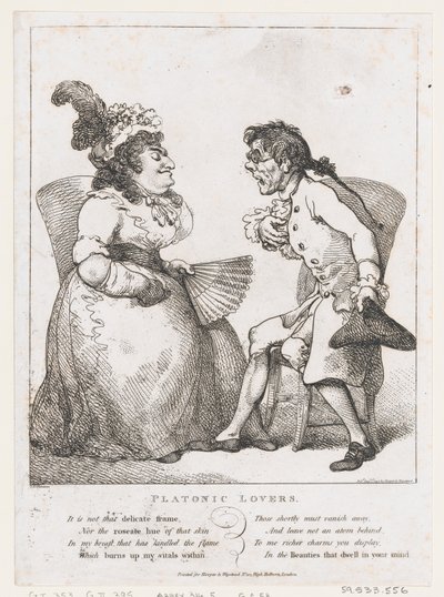 Platoniset rakastajat, 1. elokuuta 1797, 1. elokuuta 1797. tekijältä Thomas Rowlandson
