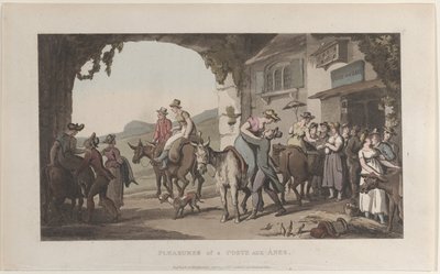 Pleasures of a Poste Aux Ânes, Journal of Sentimental Travels in the Southern Provin..., 1821. tekijältä Thomas Rowlandson